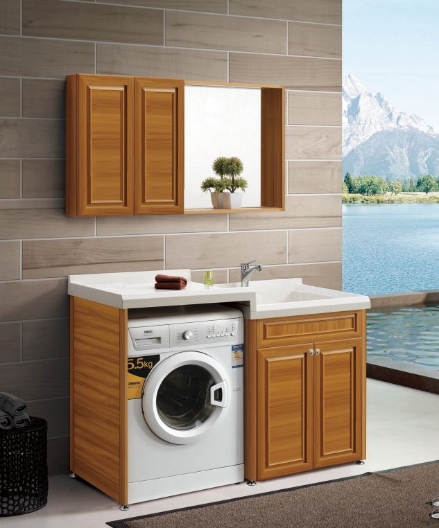 全鋁衛(wèi)浴柜-02（風格：中式；顏色：金橡）